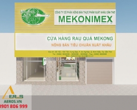 Thiết kế nội thất cửa hàng nông sản Mekong - Cần Thơ