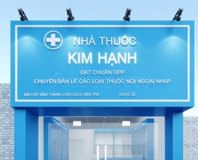 Thiết kế nội thất nhà thuốc tây chuẩn GPP Kim Hạnh - Bến Tre