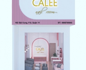 Thiết kế nội thất tiệm nail đẹp CALEE - Quận 11