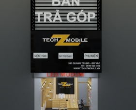 Thiết kế shop điện thoại techZmobile - Gò Vấp