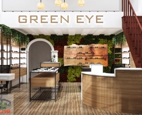 Thiết kế shop mắt kính Green Eye - quận 7