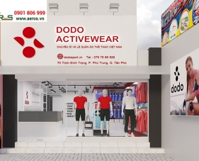 Thiết kế shop thời trang thể thao Dodo Activewear - Tân Phú