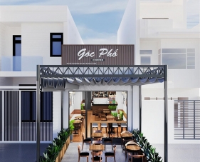 Thiết kế thi công nội thất quán cafe Góc Phố - Tân Phú