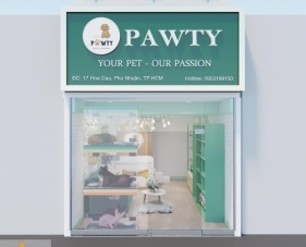 Thiết kế thi công spa thú cưng Pawty - Phú Nhuận