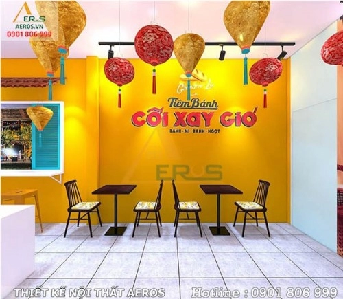 Thiết kế nội thất tiệm bánh Grandma Lu - quận 1