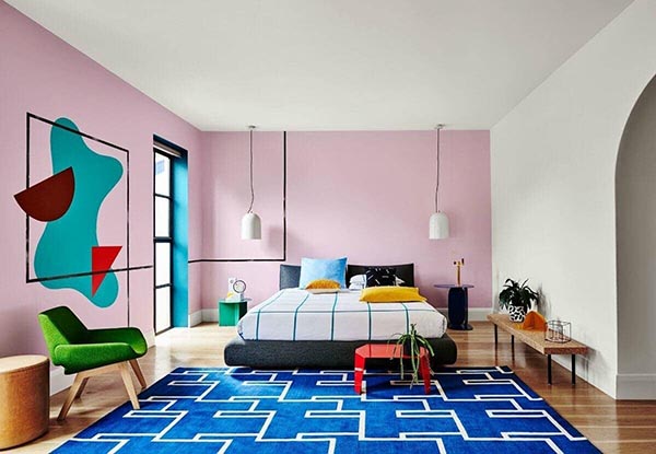 35 Cách sơn tường đẹp và sáng tạo dành cho không gian phòng ngủ ...