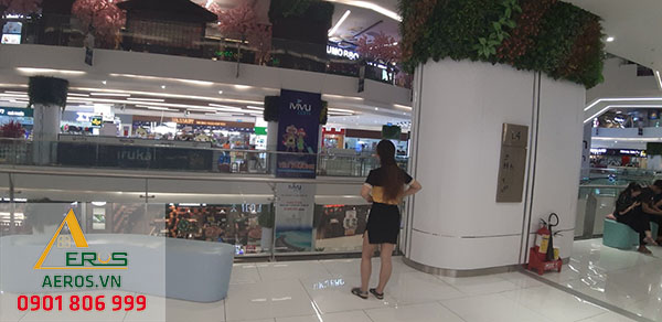 Hiện trạng thi công nội thất gian hàng trang sức tại trung tâm thương mại Giga Mall của chị Huyên
