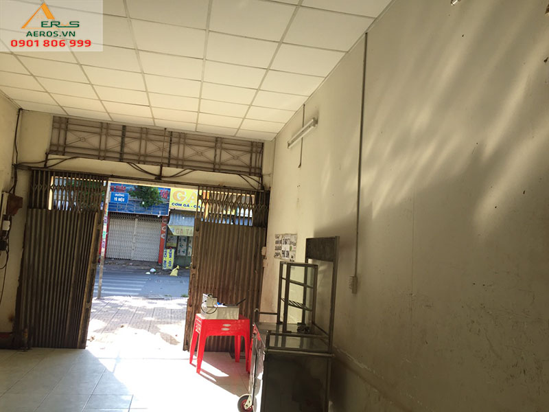 Hiện trạng nhà thuốc chưa thi công của chị Trang, quận Tân Phú