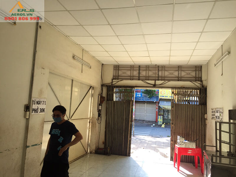 Hiện trạng nhà thuốc chưa thi công của chị Trang, quận Tân Phú