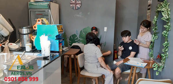 Hiện trạng thi công quán trà sữa Arora của anh Quang tại Hóc Môn