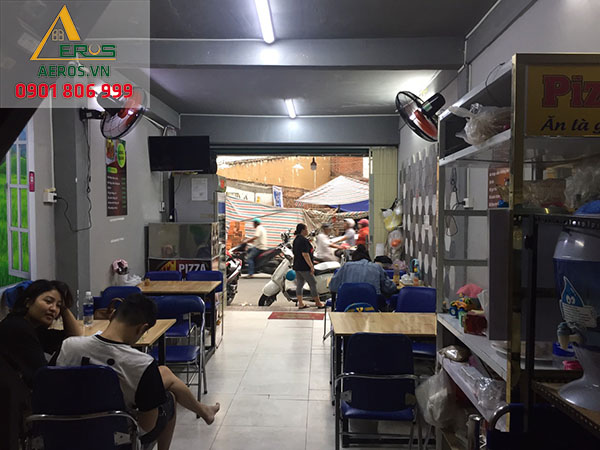 Hiện trạng thi công cửa hàng bánh của chị Linh tại Tân Phú, TP.HCM
