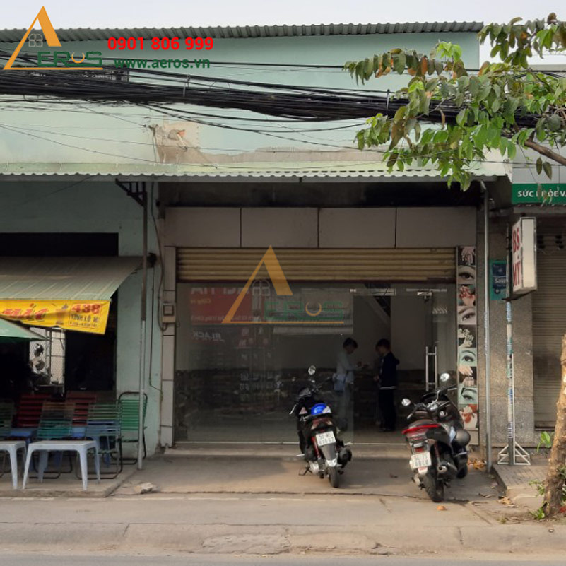 Hiện trạng dự án thiết kế - thi công nội thất tiệm Nails của anh Thành tại Bình Tân