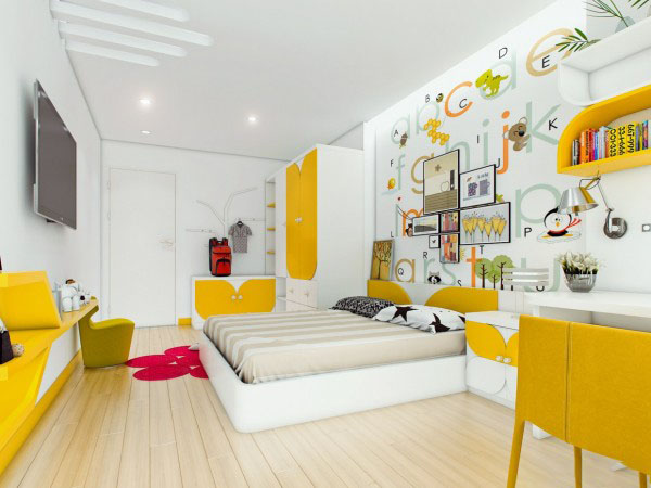Phòng ngủ sáng tạo cho người trẻ