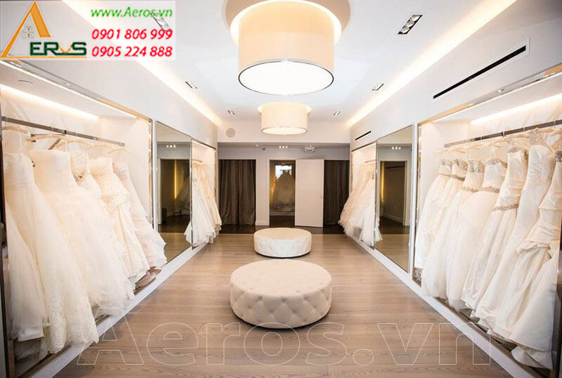 Hình ảnh thiết kế showroom áo cưới