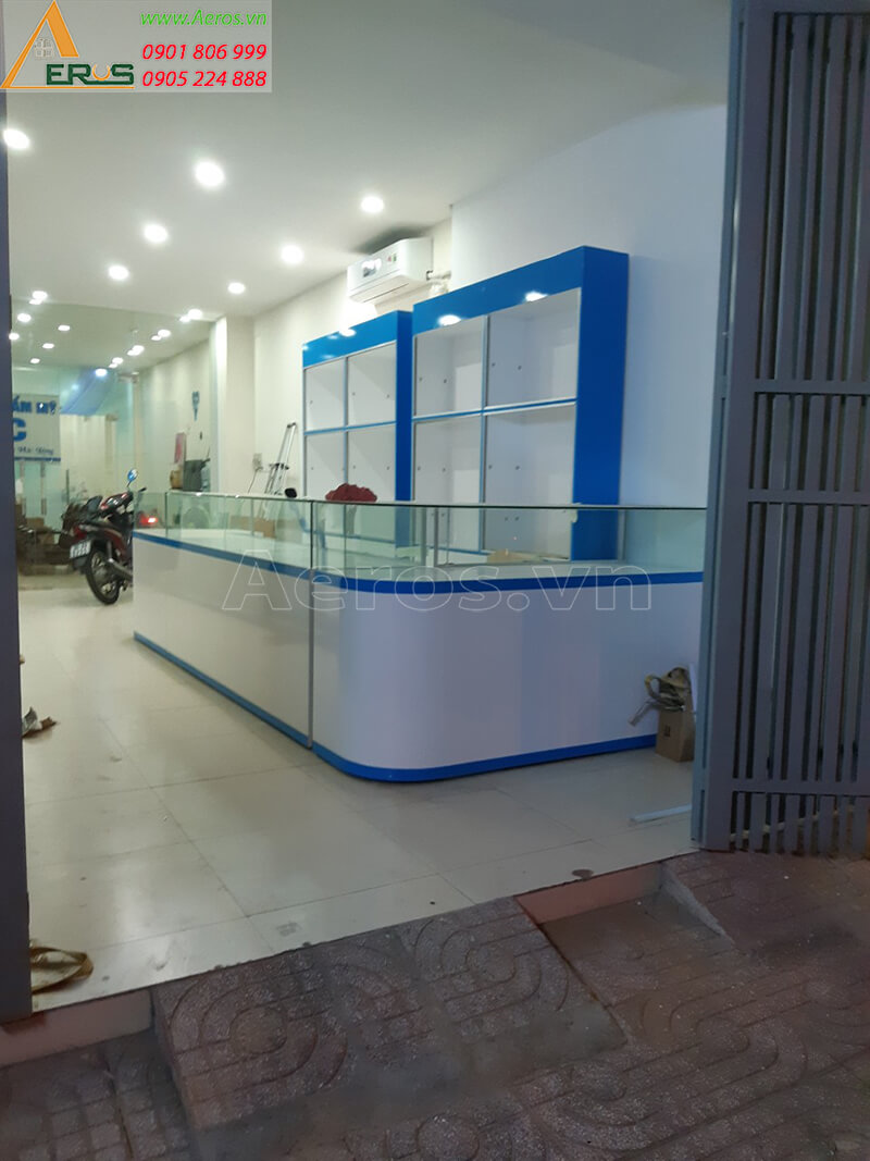 Thi công nội thất nhà thuốc tây D&C của anh Dũng tại quận Tân Phú