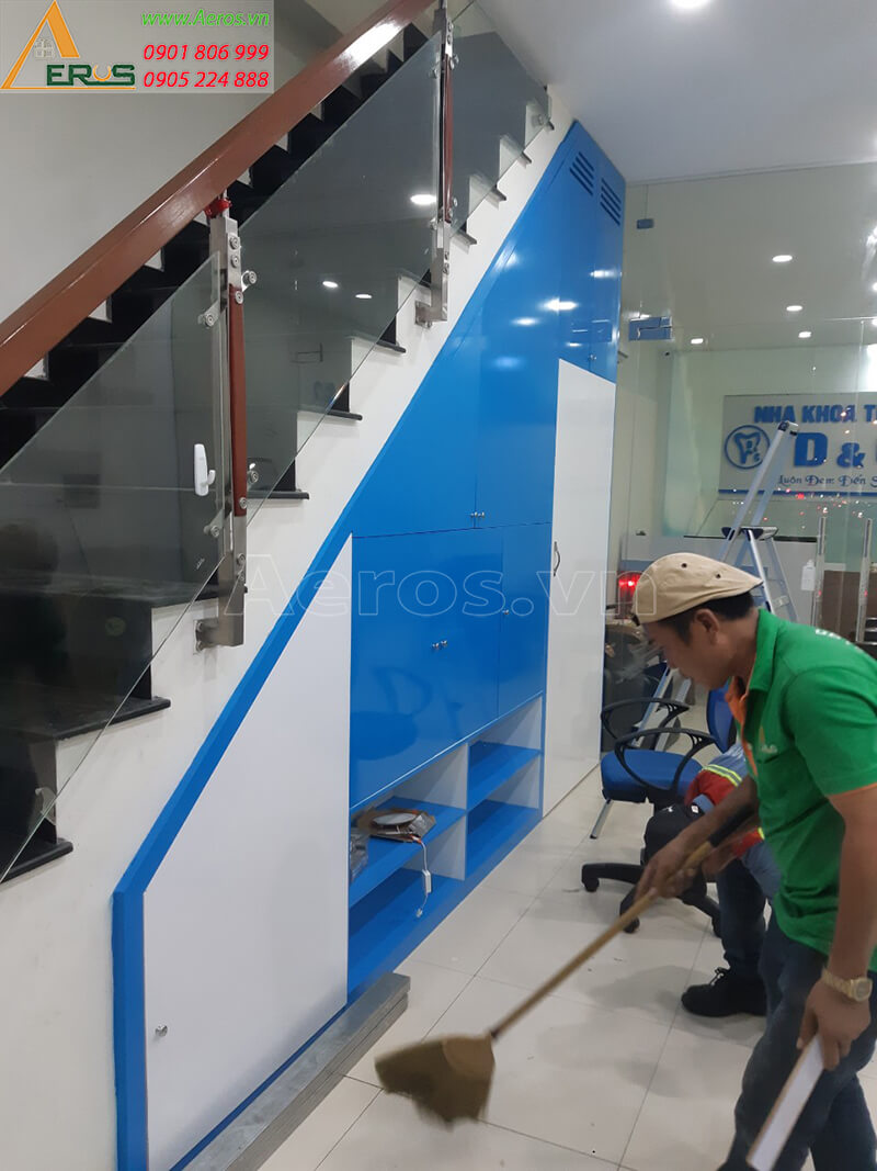 Thi công nội thất nhà thuốc tây D&C của anh Dũng tại quận Tân Phú