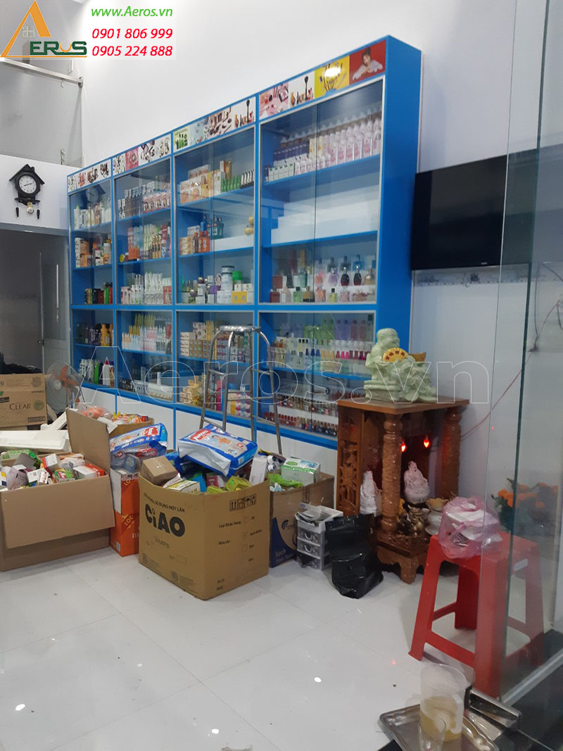 Hình ảnh thi công nhà thuốc tây GPP số 132 tại Tân uyên, Bình Dương
