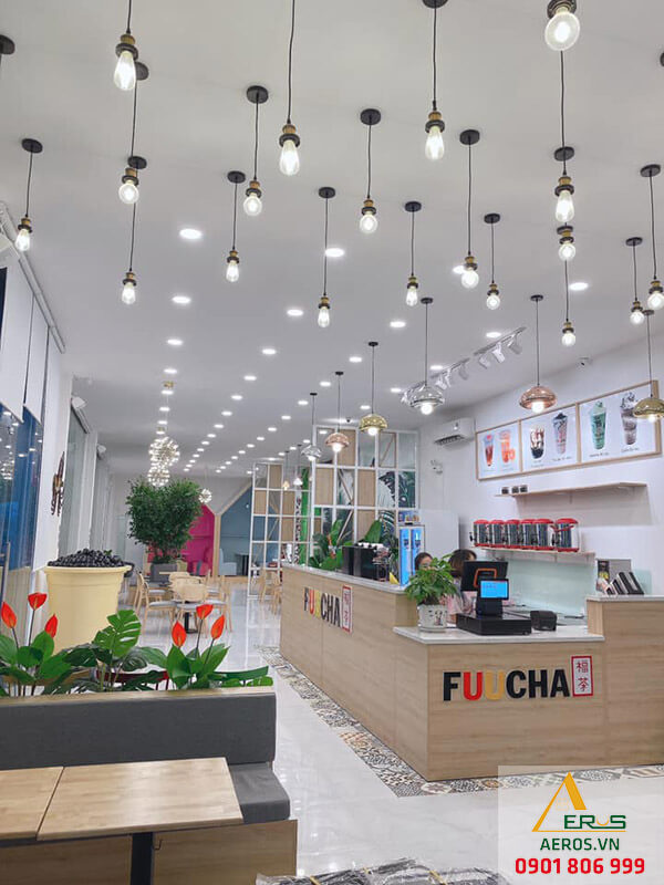 Thiết kế quán trà sữa Fuu Cha của anh Liêm tại Tây Ninh