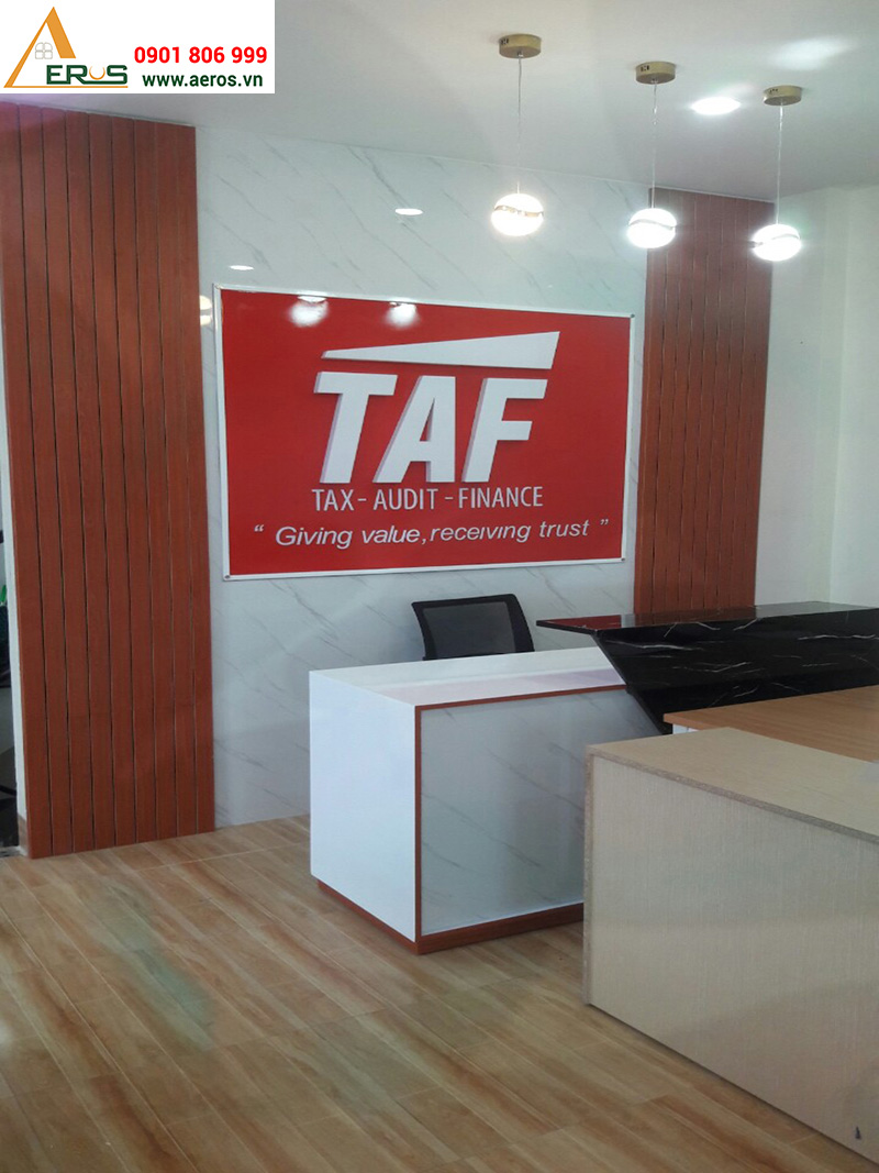Thi công nội thất văn phòng TAF quận Tân Phú