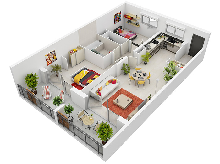 10 mẫu thiết kế nội thất chung cư 60m2 đẹp không nên bỏ lỡ