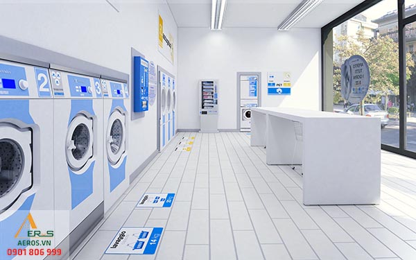 Top 30 mẫu thiết kế cửa hàng giặt là đẹp nhất 2019