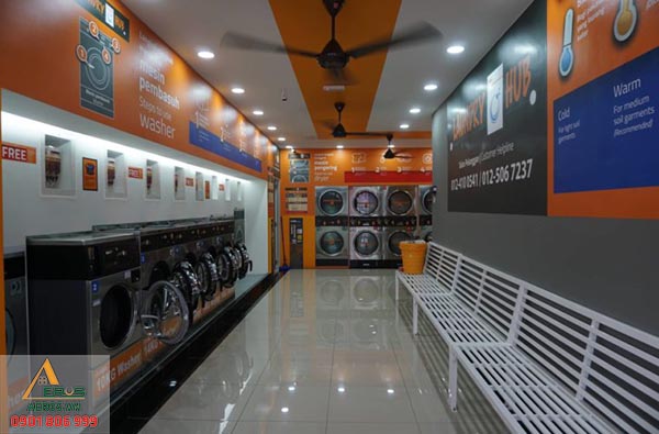 Top 30 mẫu thiết kế cửa hàng giặt là đẹp nhất 2019
