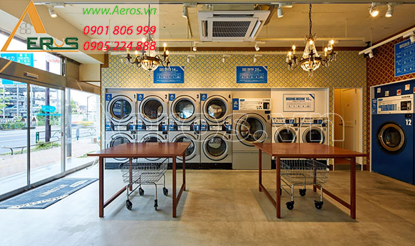 Top 30 mẫu thiết kế cửa hàng giặt là đẹp nhất 2019