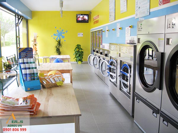Top 30 mẫu thiết kế cửa hàng giặt là đẹp nhất 2019