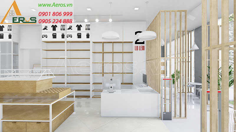 Thiết kế nội thất cửa hàng Lọ Lem shop của anh Phước tại Bạc Liêu