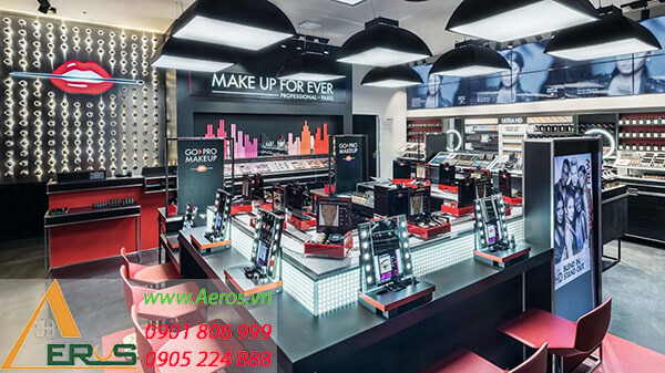 Top 10 mẫu thiết kế cửa hàng make up đẹp nhất 2019