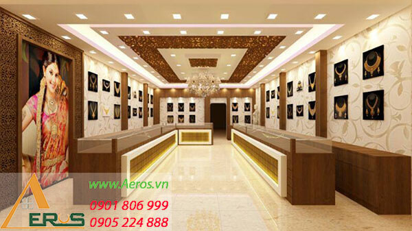 Top 10 mẫu thiết kế cửa hàng vàng bạc đẹp nhất 2019