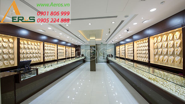 Top 10 mẫu thiết kế cửa hàng vàng bạc đẹp nhất 2019