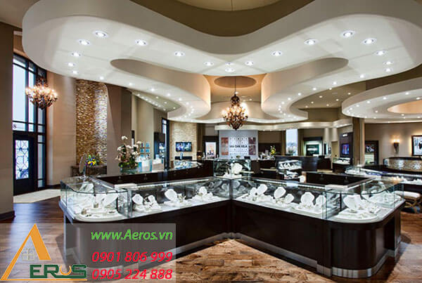 Top 10 mẫu thiết kế cửa hàng vàng bạc đẹp nhất 2019