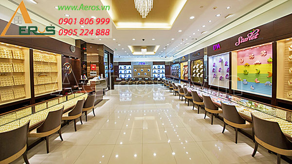 Top 10 mẫu thiết kế cửa hàng vàng bạc đẹp nhất 2019