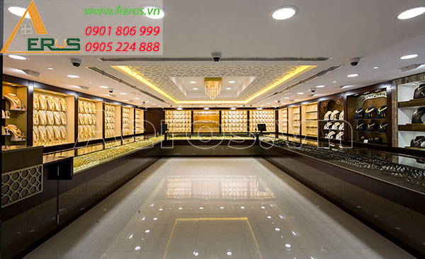 Top 10 mẫu thiết kế cửa hàng vàng bạc đẹp nhất 2019