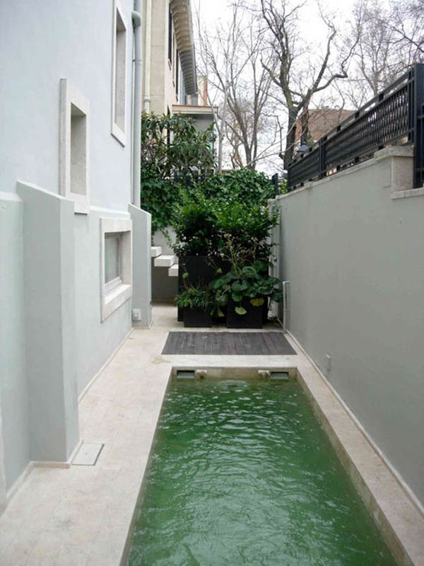 Thiết kế hồ bơi mini trong nhà phố