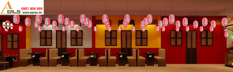 Thiết kế nội thất nhà hàng MaMa Lẩu tại Bình Dương