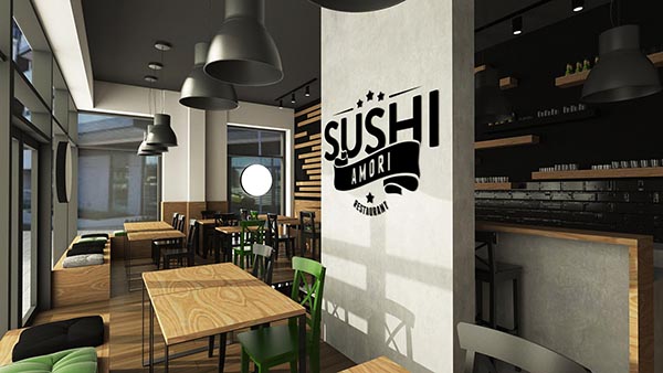 Thiết kế nhà hàng sushi