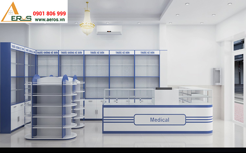 Thiết kế nội thất nhà thuốc tây Pharmacy Medical Quận 2