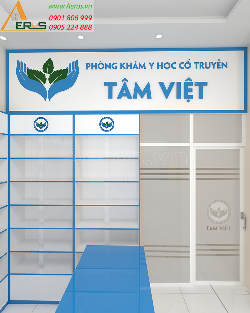 Thiết kế nội thất phòng khám Tâm Việt của anh Trí, quận 10