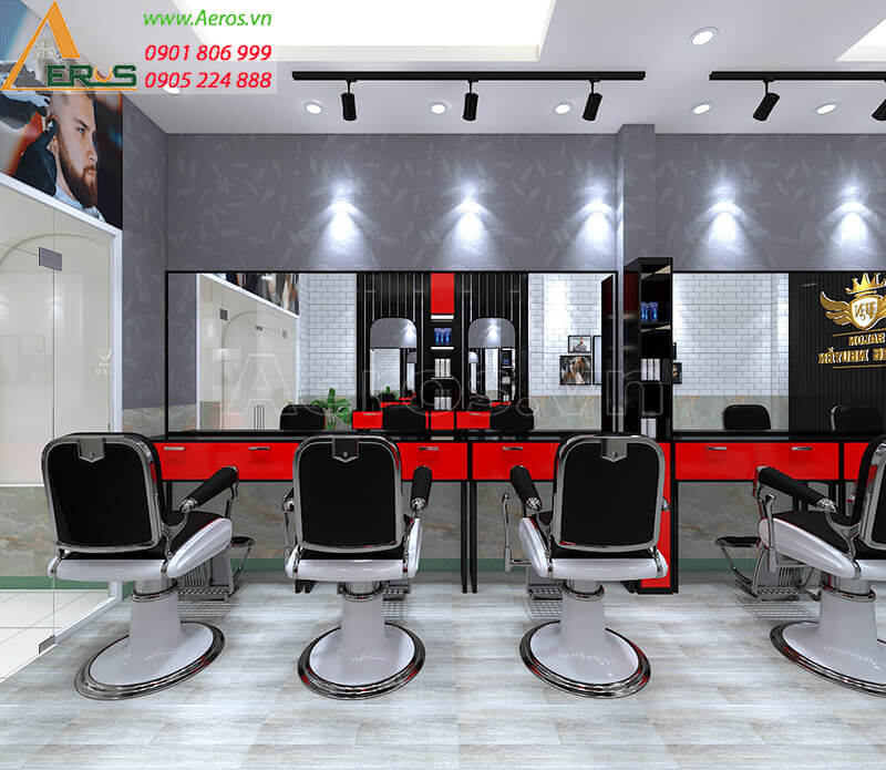 Thiết kế nội thất salon tóc Phong Nguyễn của anh Dũng tại quận Gò Vấp, Tp.HCM