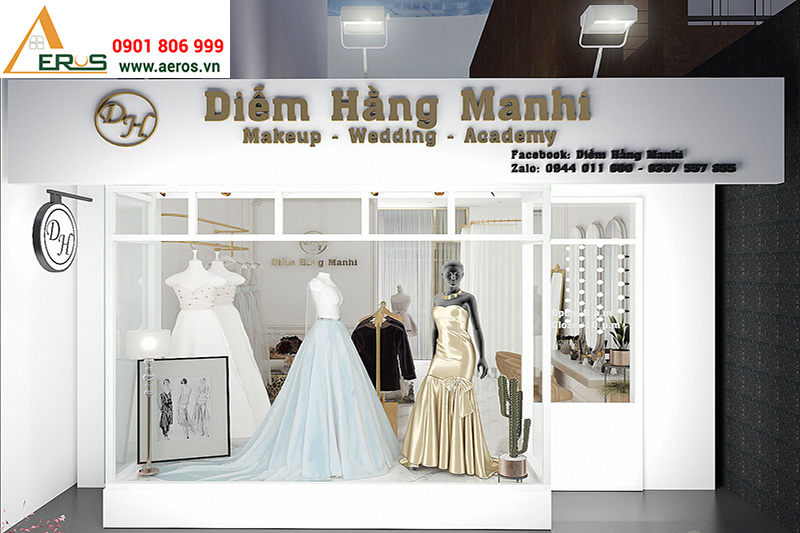 Thiết kế tiệm áo cưới Diễm Hằng Manhi tại Bình Dương