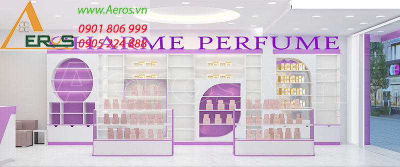 Thiết kế nội thất shop Charme Perfume của anh Huy tại Tân Bình, TP.HCM