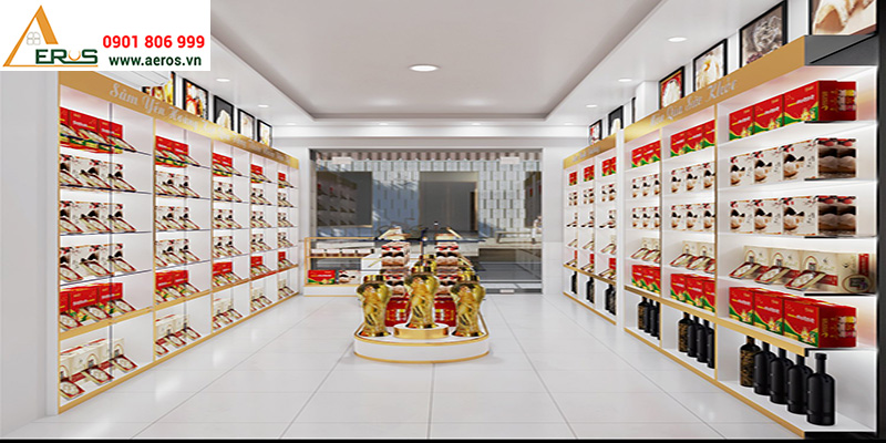 Thiết kế shop sâm yến Hoàng Kiệt tại Hóc Môn