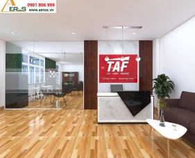 Thiết kế nội thất văn phòng làm việc TAF - Quận Tân Phú